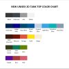 tank top color chart - Geometry Dash Store