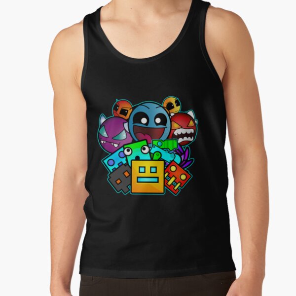 Geometry Dash Old School Gaming Tank Top