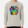 ssrcolightweight sweatshirtmensoatmeal heatherfrontsquare productx1000 bgf8f8f8 23 - Geometry Dash Store