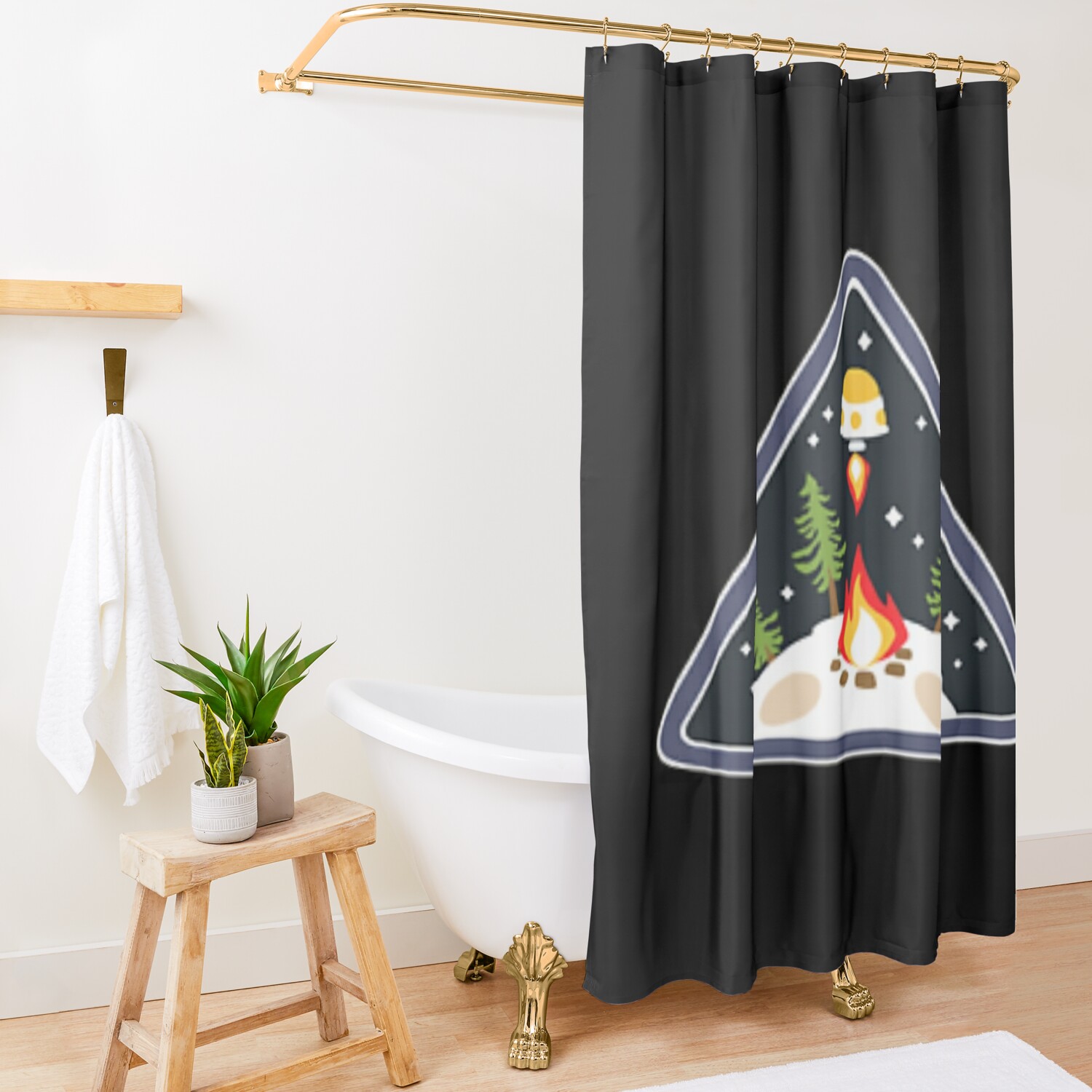 Outer Wilds - Outer Wilds Ventures [Logo] Hot Arrival Shower Curtain